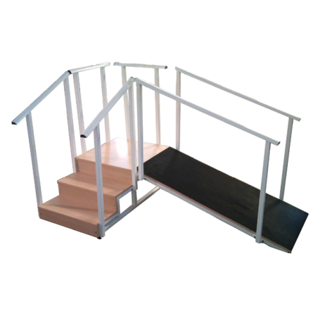 ESCALERA CON RAMPA