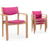 SILLA CON BRAZOS CURVOS APILABLE ATV-CD4