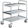 CARRO SERVICIO 3 ESTANTES ACERO INOX
